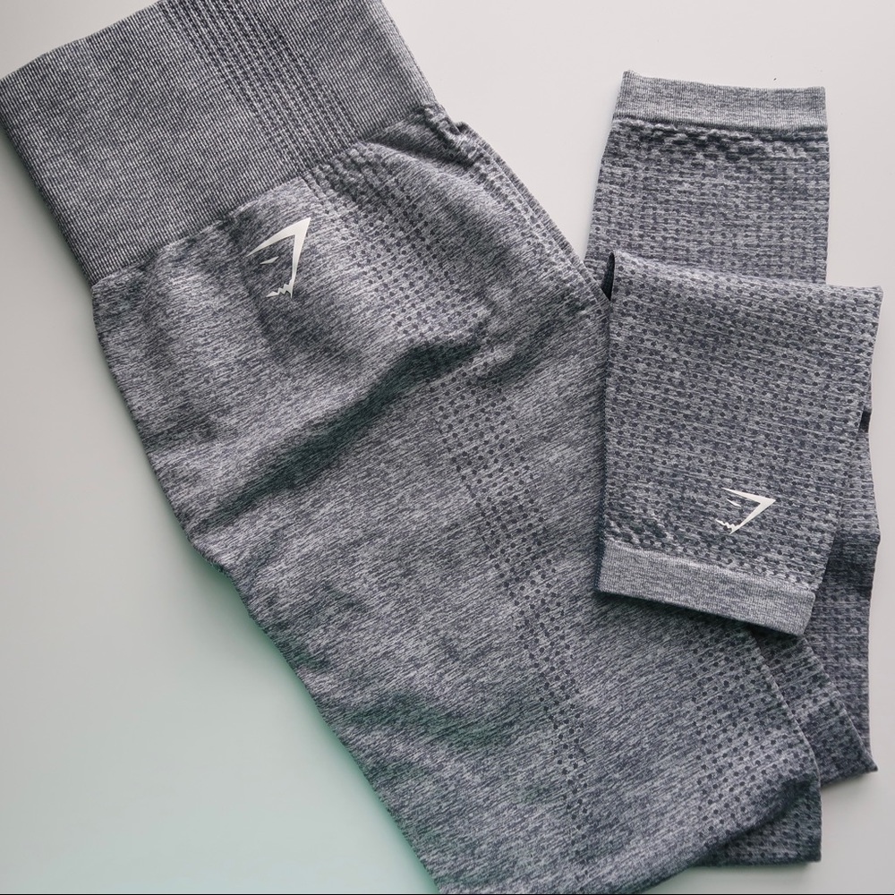 gymshark vital seamless leggings - teal marl - medium